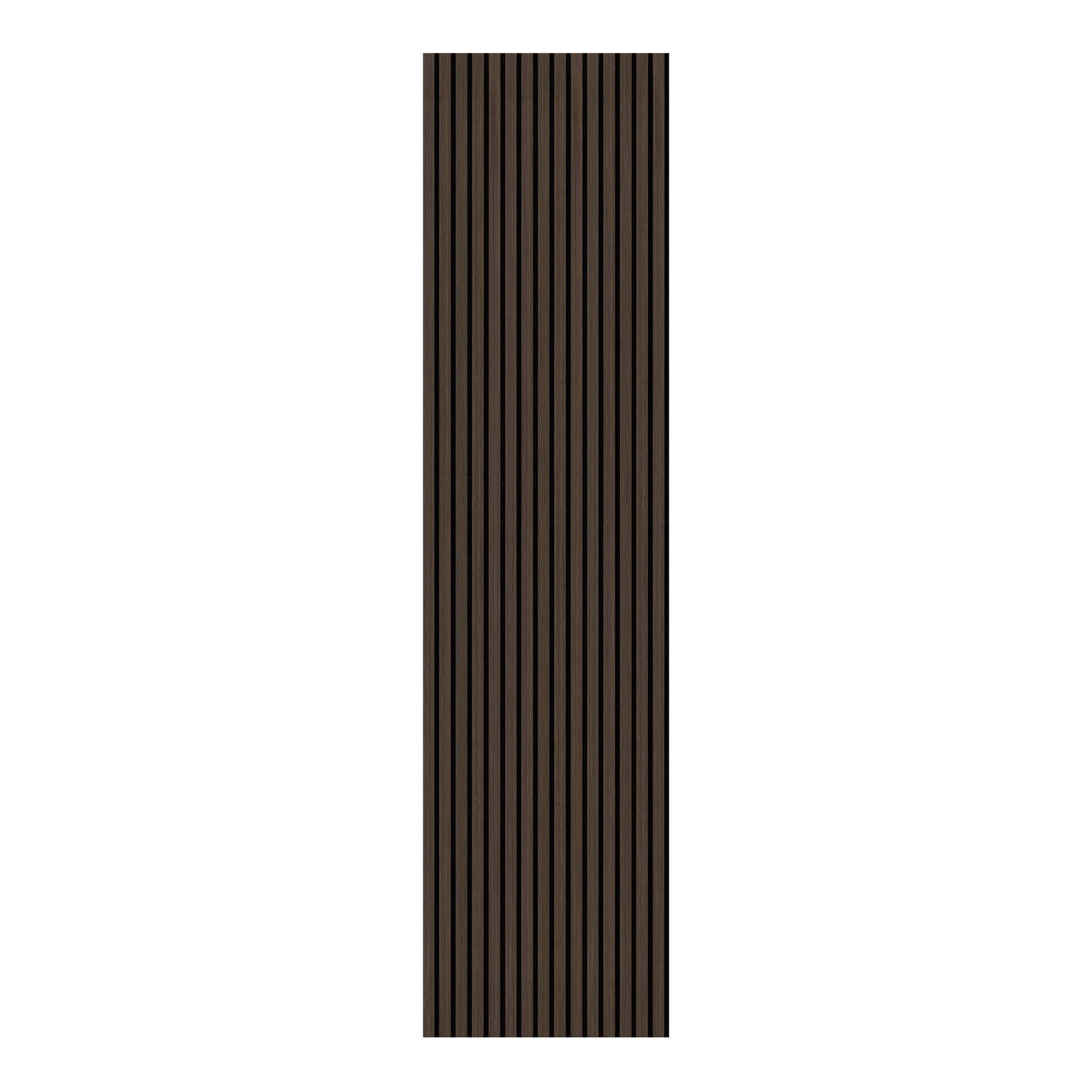 Decorative Acoustic Slat Wall Panel - Dark Oak