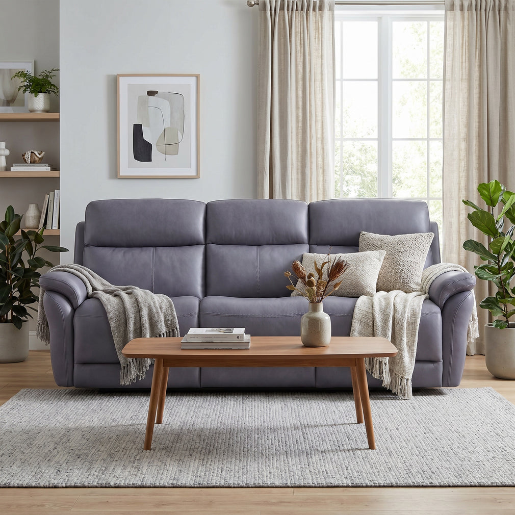 Nexus - 3 Seat 2 Power Recliner Sofa, Leather