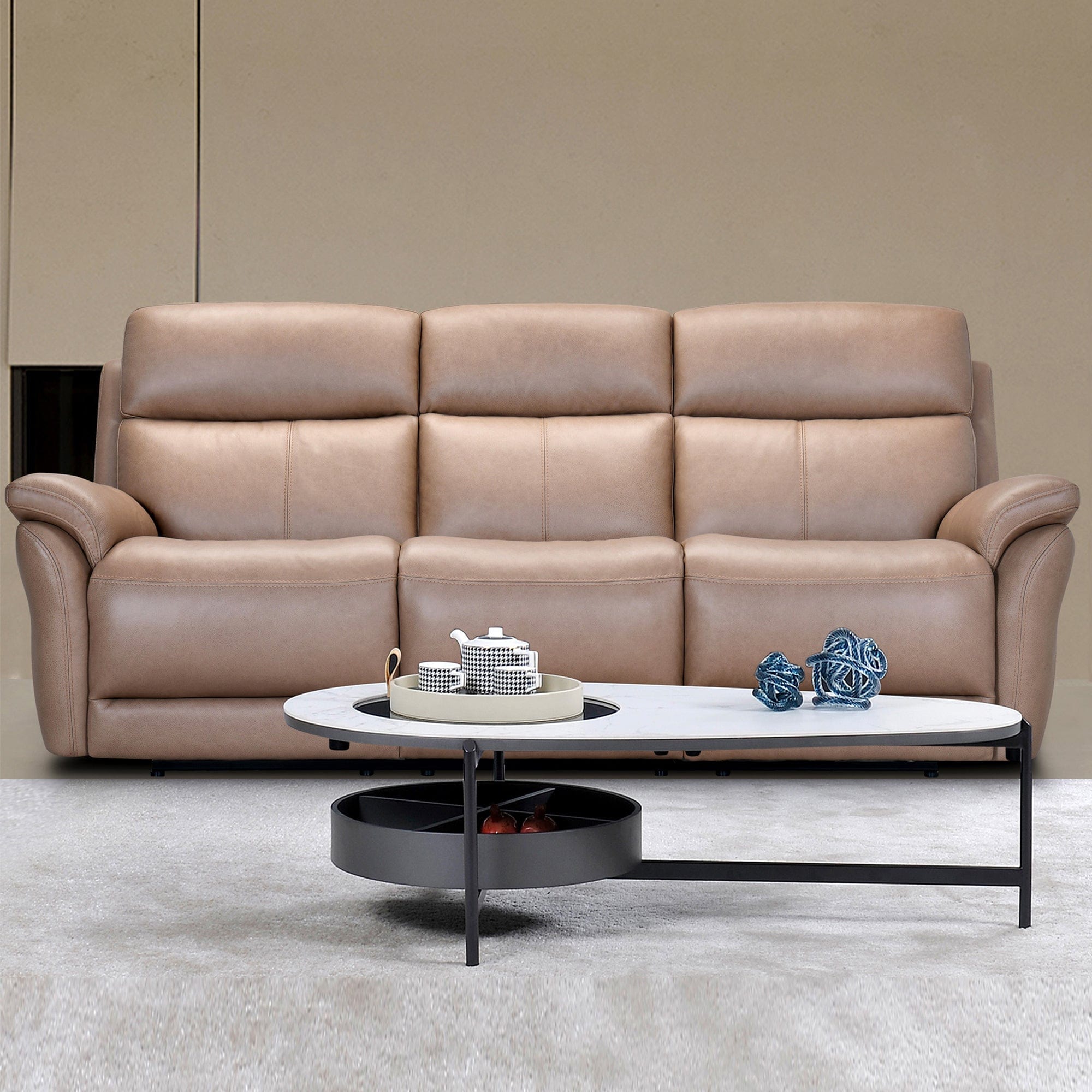 3 Seat Sofa  In Leather Cat 15 H/H