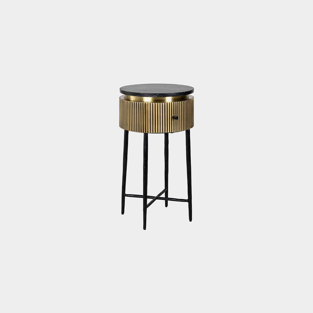 Braxton - 40cm Side Table With Drawer