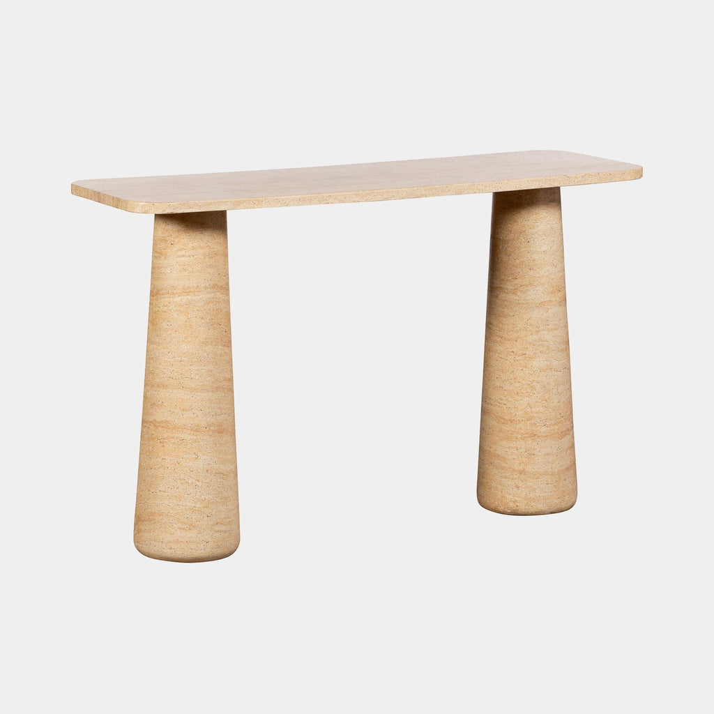 Calvin - Stone Effect Console Table