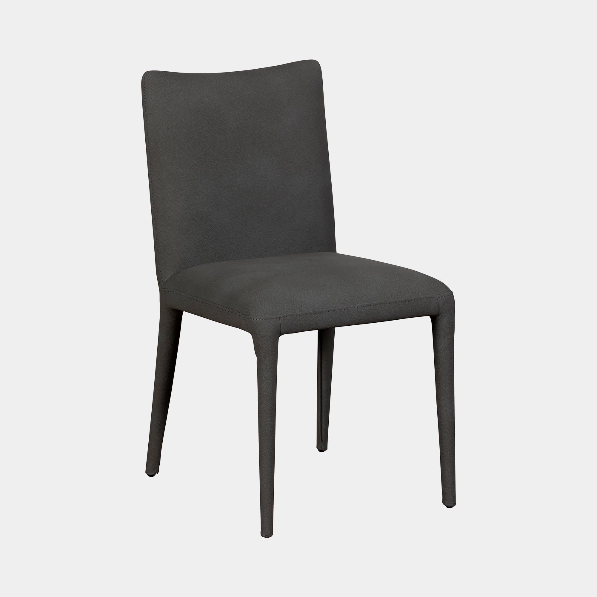 Archie - Dining Chair In PU Dark Grey