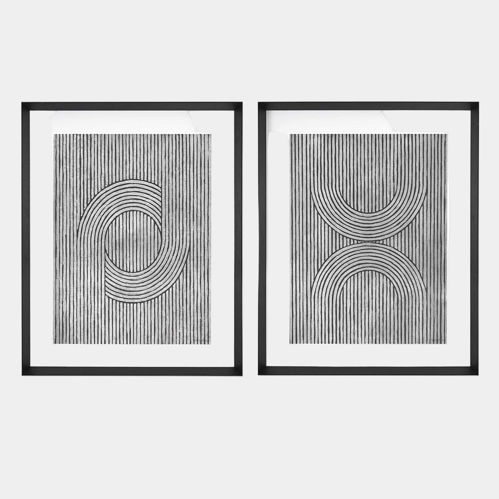 Eichholtz Wall Art - Framed Cedar Grooves Prints, Set Of 2