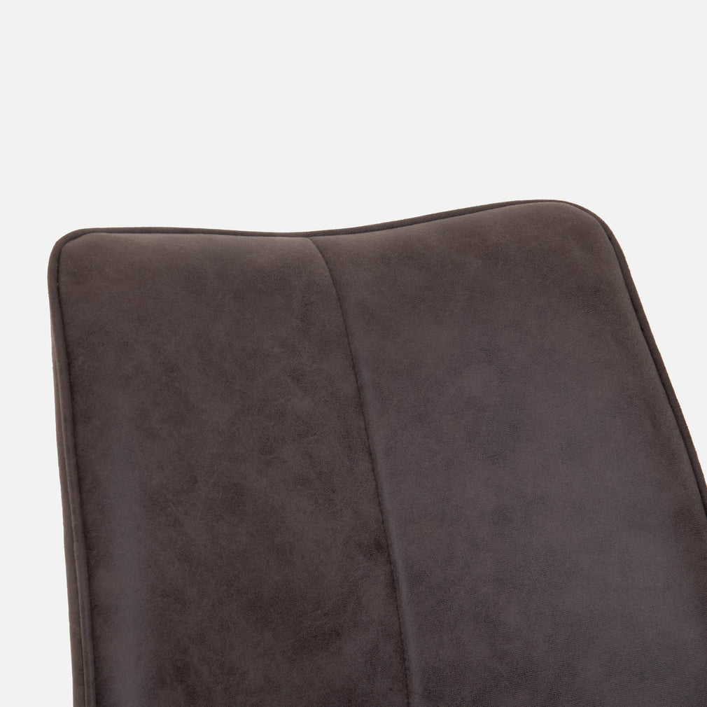 Marco - Dining Chair In Vintage Fabric Brown