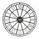 Monochrome Skeleton Wall Clock