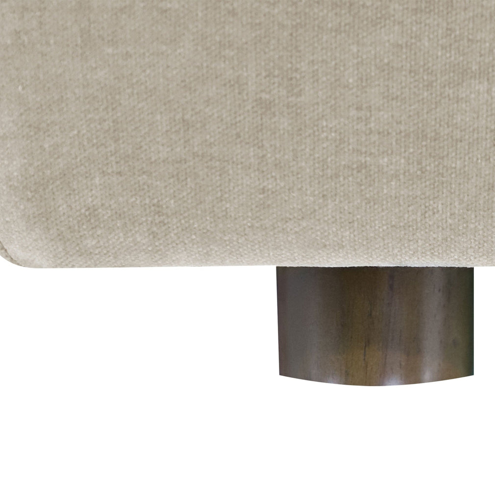 3 Seat Sofa With LHF Chaise In Fabric London 26A With Espresso Legs
