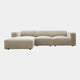 Marlon - 3 Seat LHF Chaise Sofa In Fabric