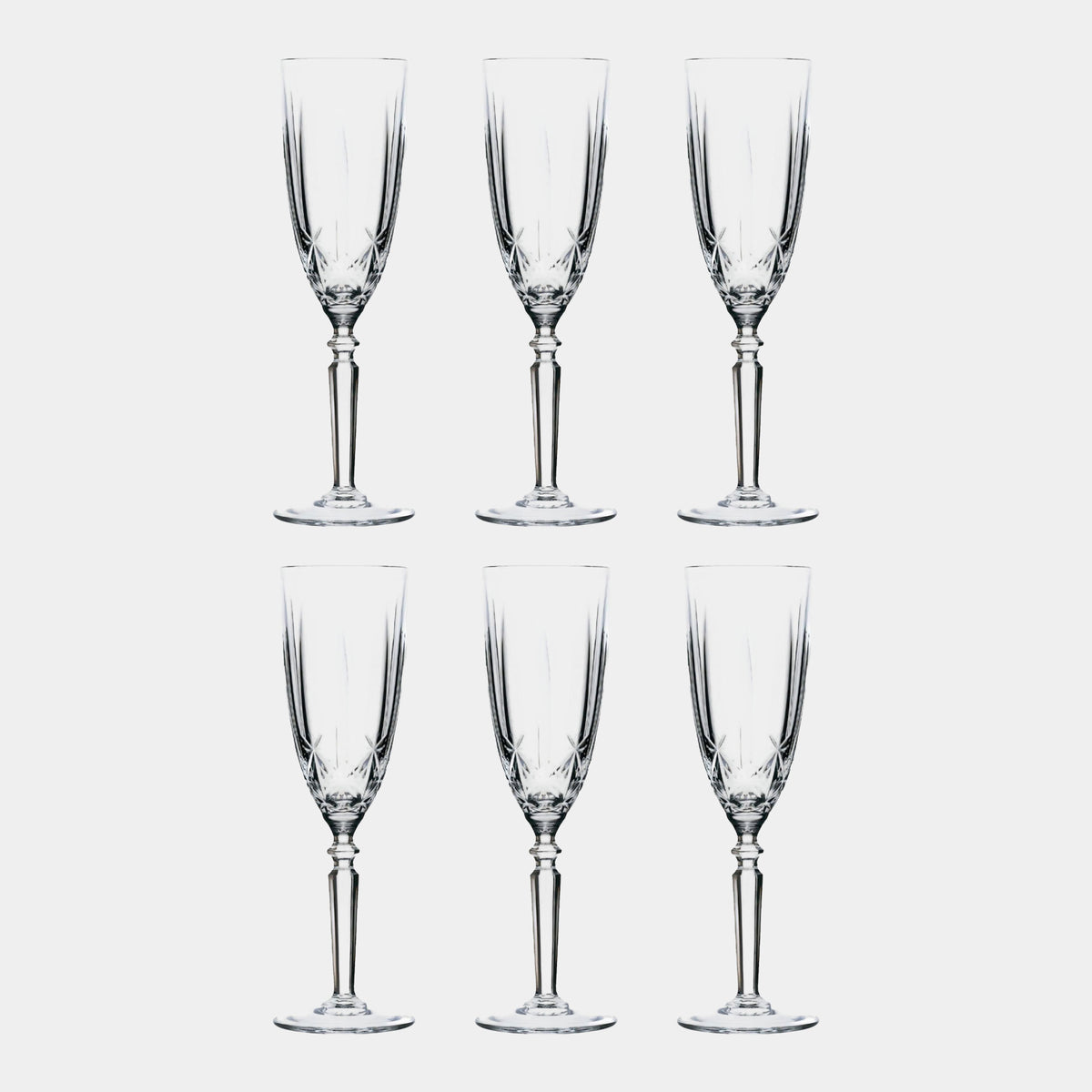 RCR Crystal Orchestra - Champagne Flutes, Set of 6