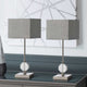 Ruby - Grey Crystal Table Lamp