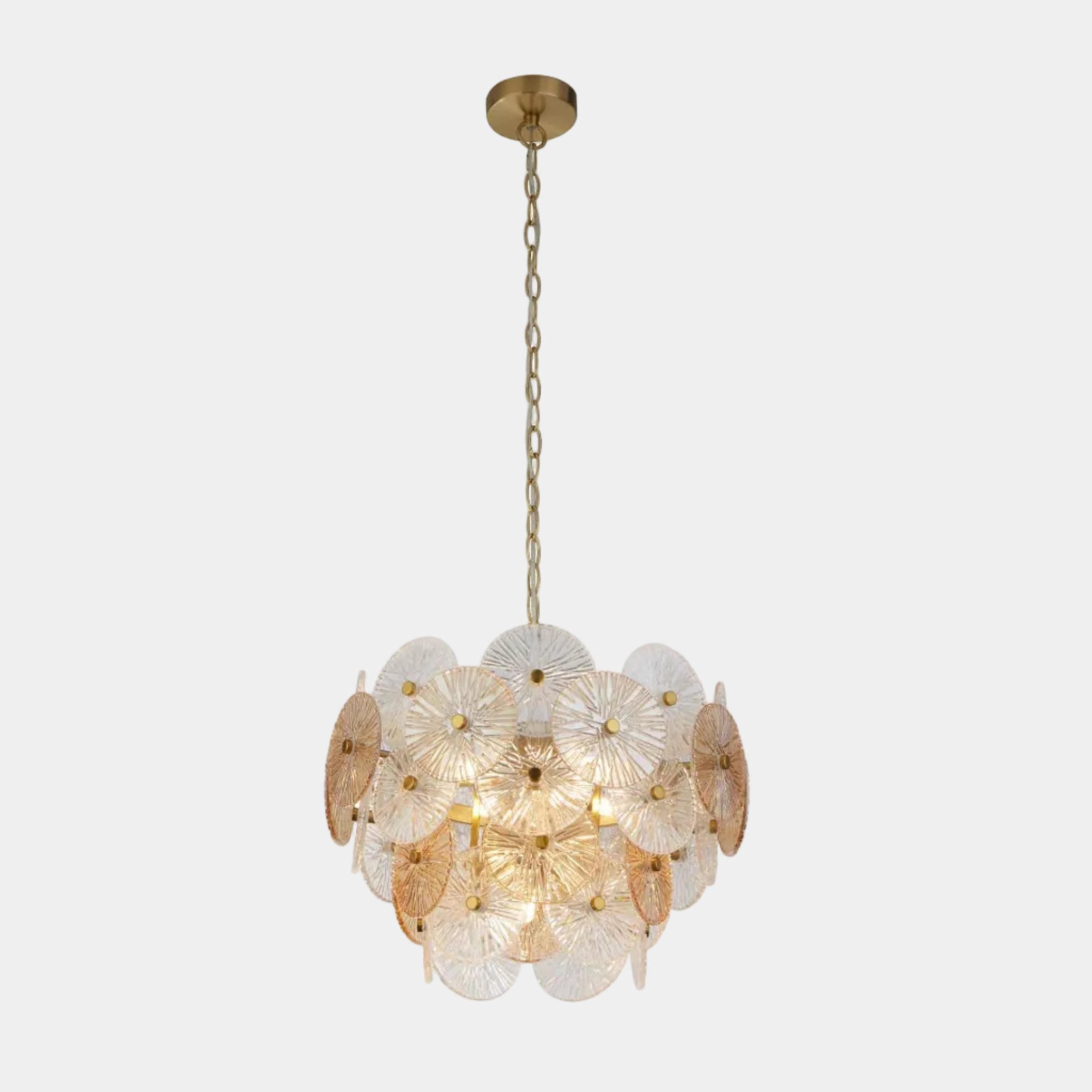 Citrus Gold Glass - Pendant Ceiling Light, 5 Light