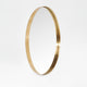 Coin Curve Round Mirror Brass 100cm (WG)