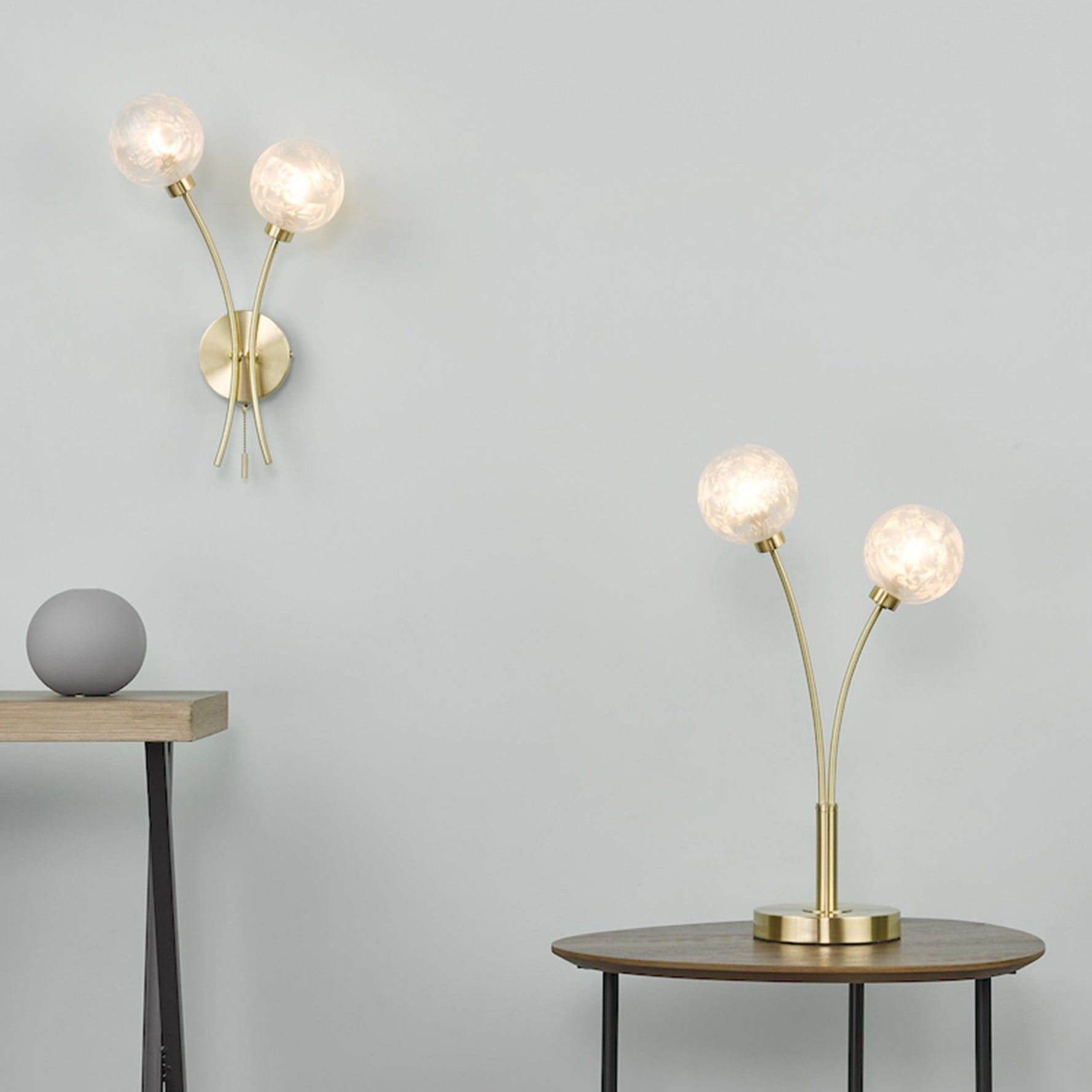 Neptune Brass - Wall Light