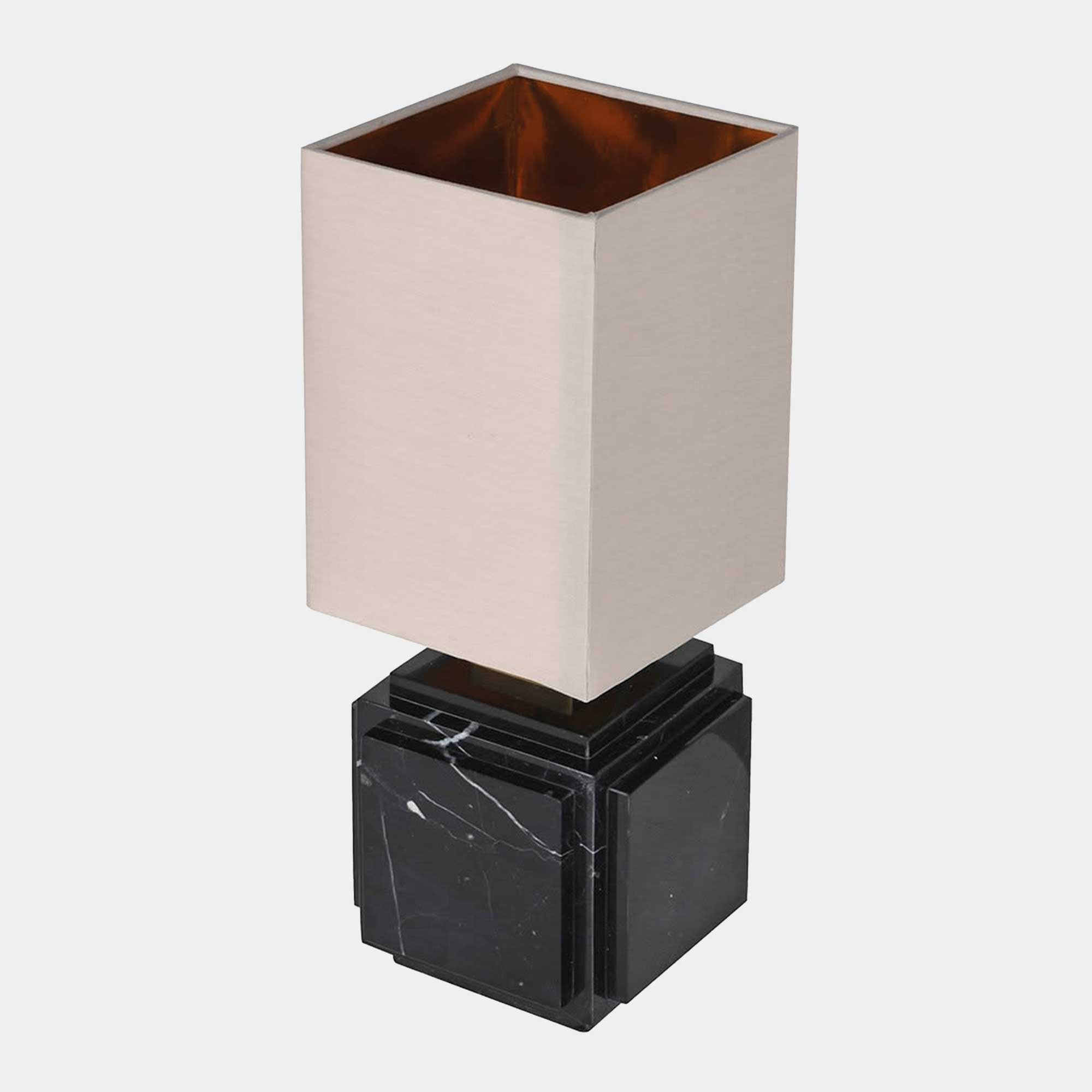 Delos - Black Marble Table Lamp