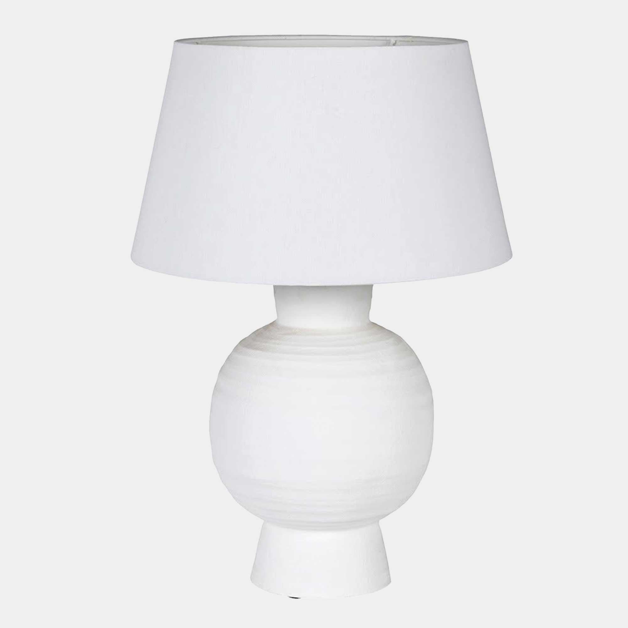 Ball - White Ceramic Table Lamp