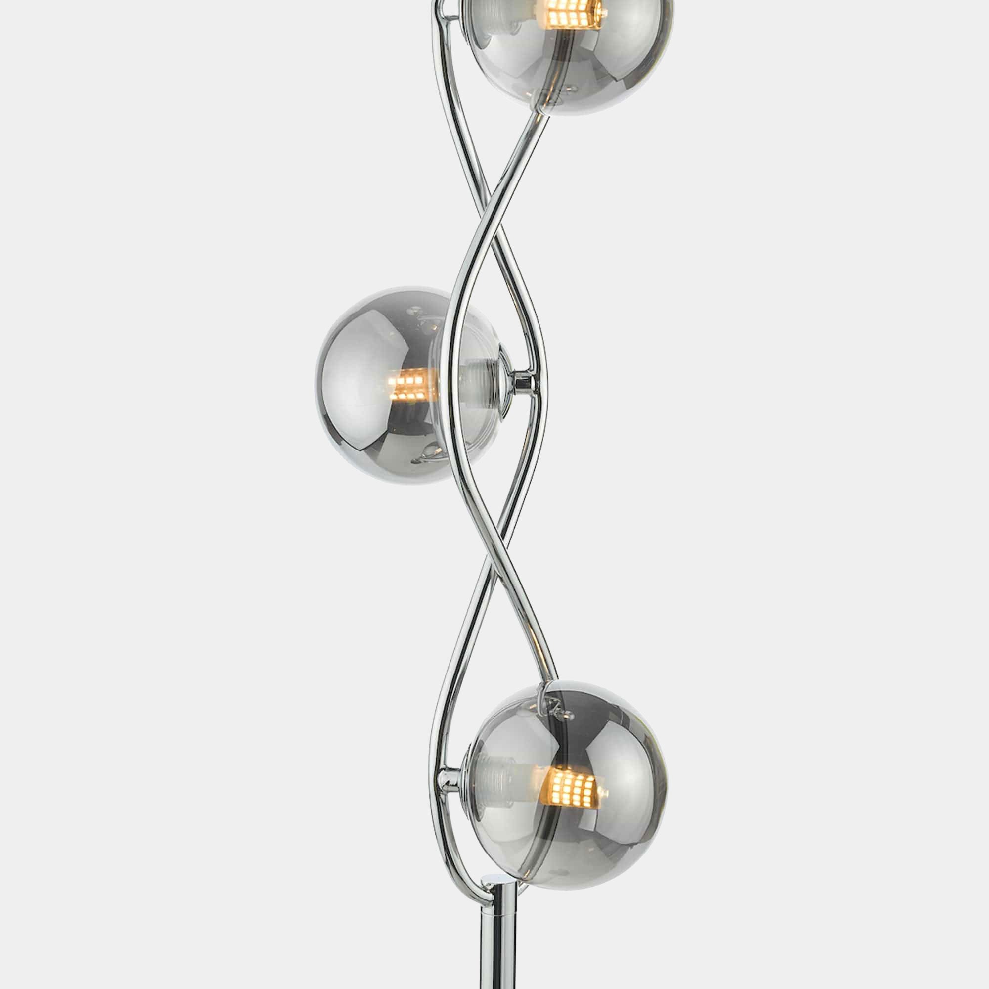 Santorini Chrome - Floor Lamp
