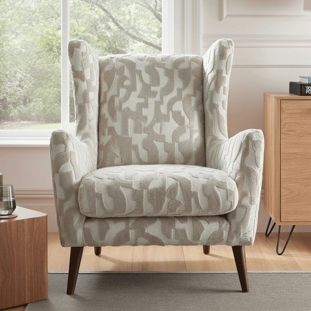 Accent Chair In Fabric Pattern