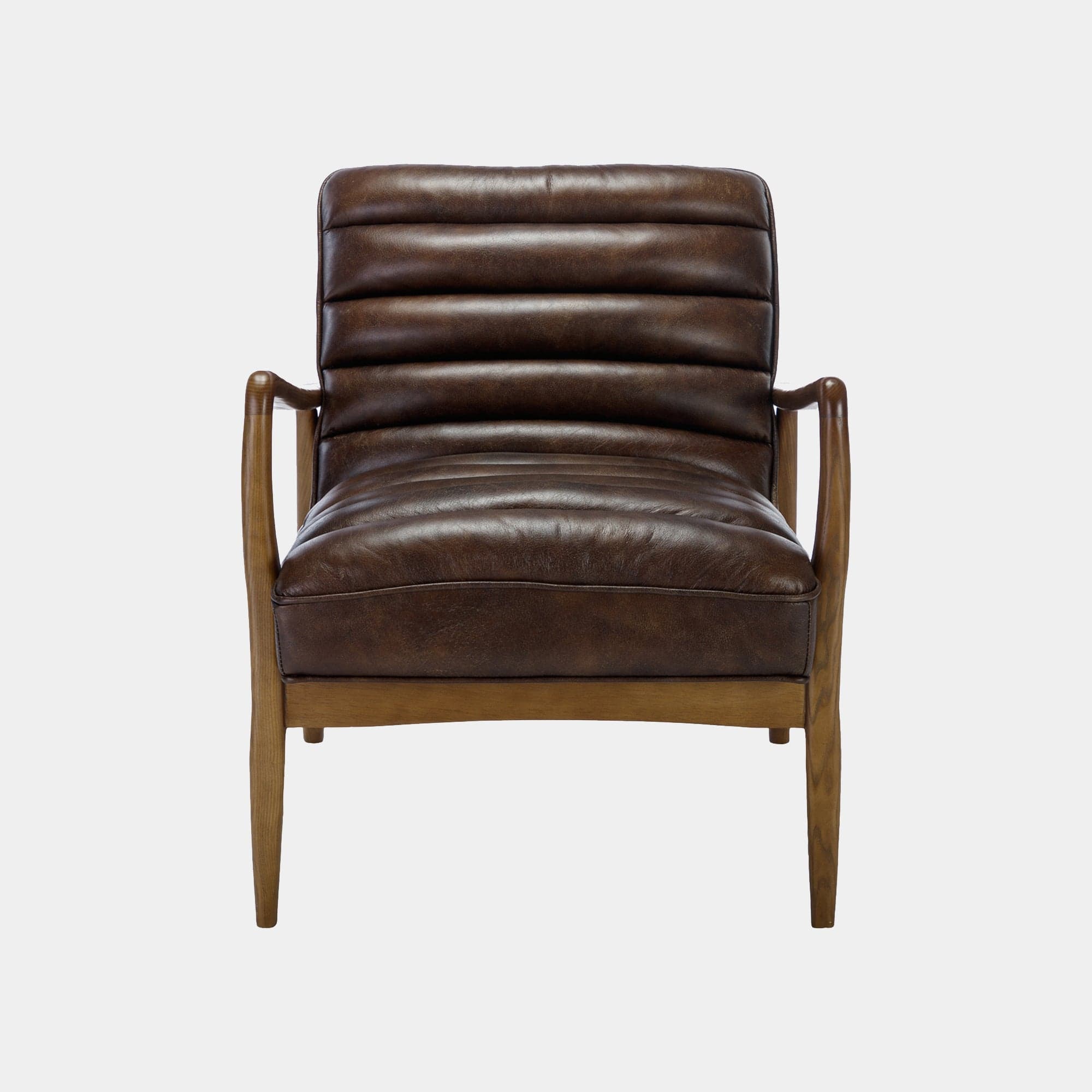 Charlotte - Accent Chair In Leather Vintage Brown