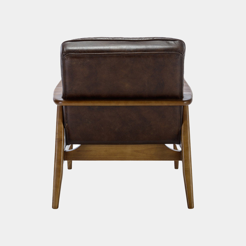 Charlotte - Accent Chair In Leather Vintage Brown