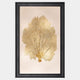 Honey Gold Leaf Tree - Framed Wall Art Print