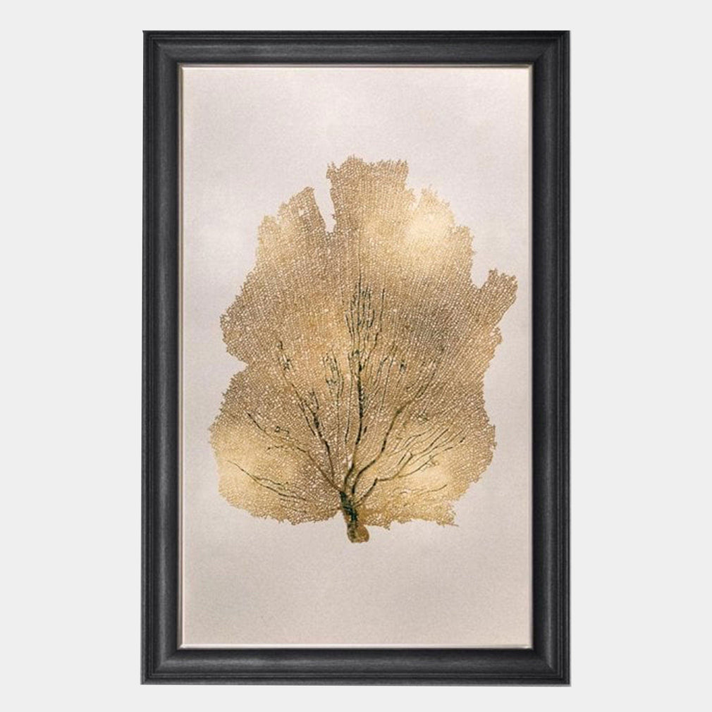 Fortune Gold Leaf Tree - Framed Wall Art Print