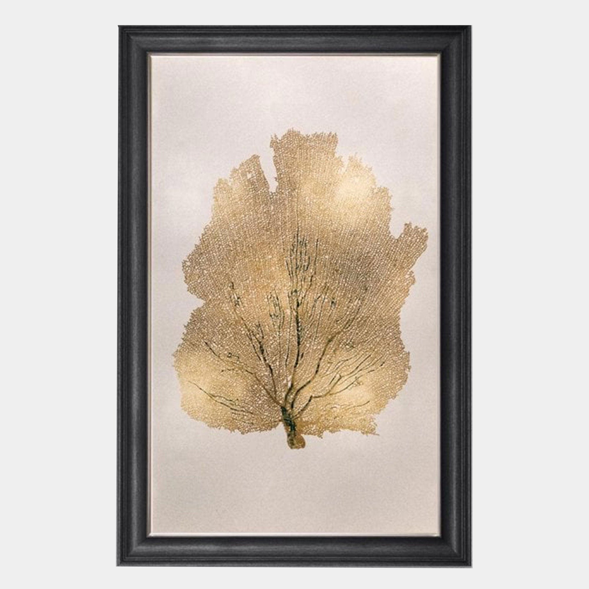 Fortune Gold Leaf Tree - Framed Wall Art Print