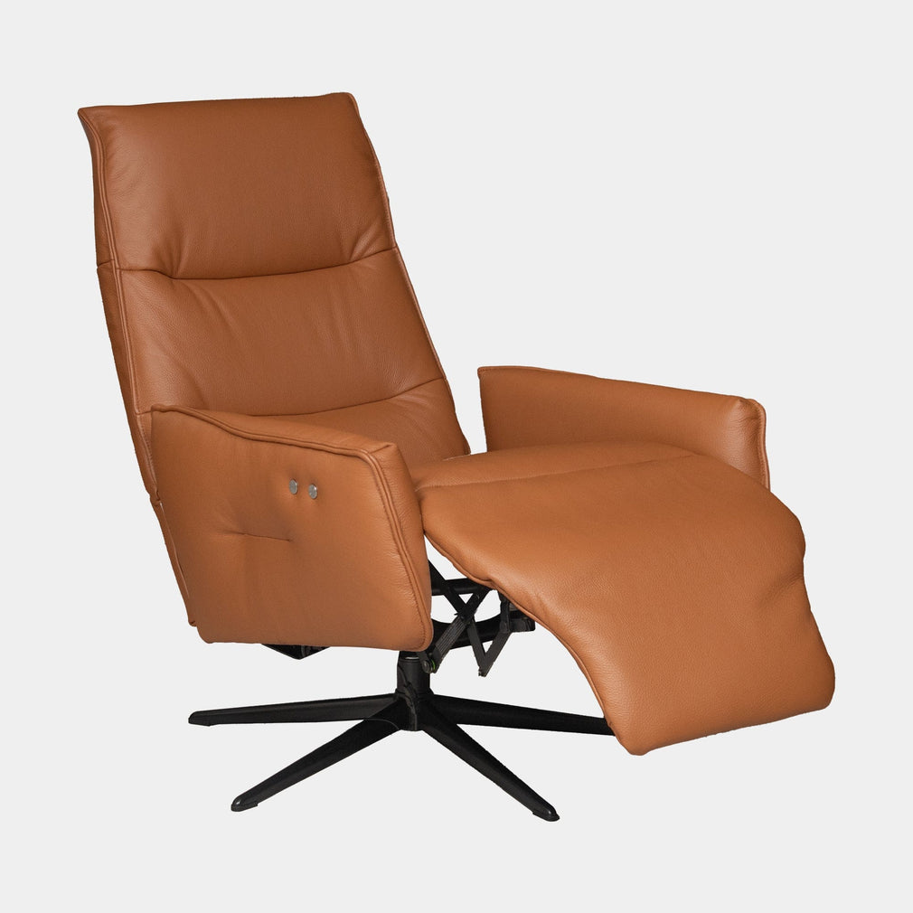 Danube - Power Recliner Swivel Chair In Leather