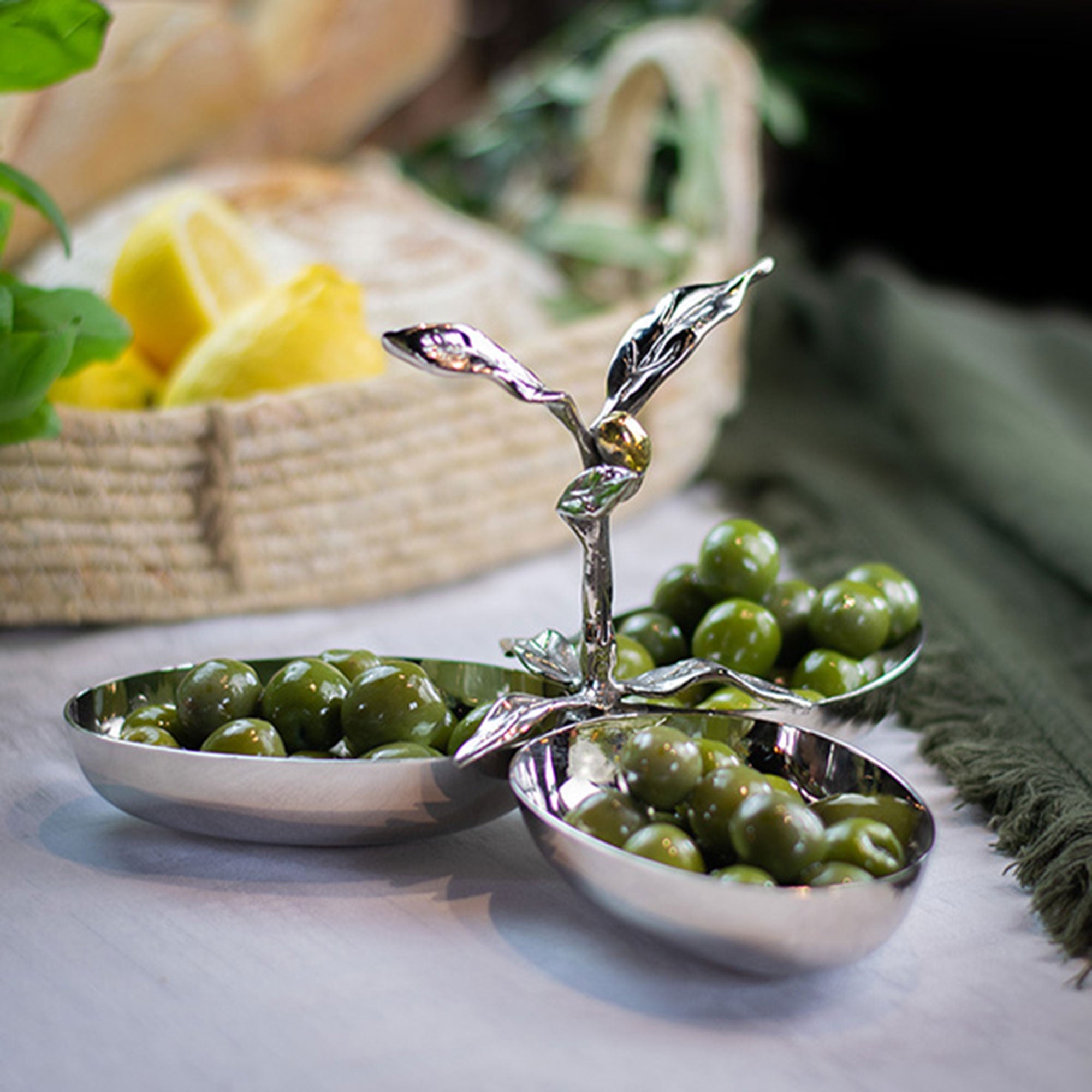 Culinary Concepts - Olive Three Section Serving Dish