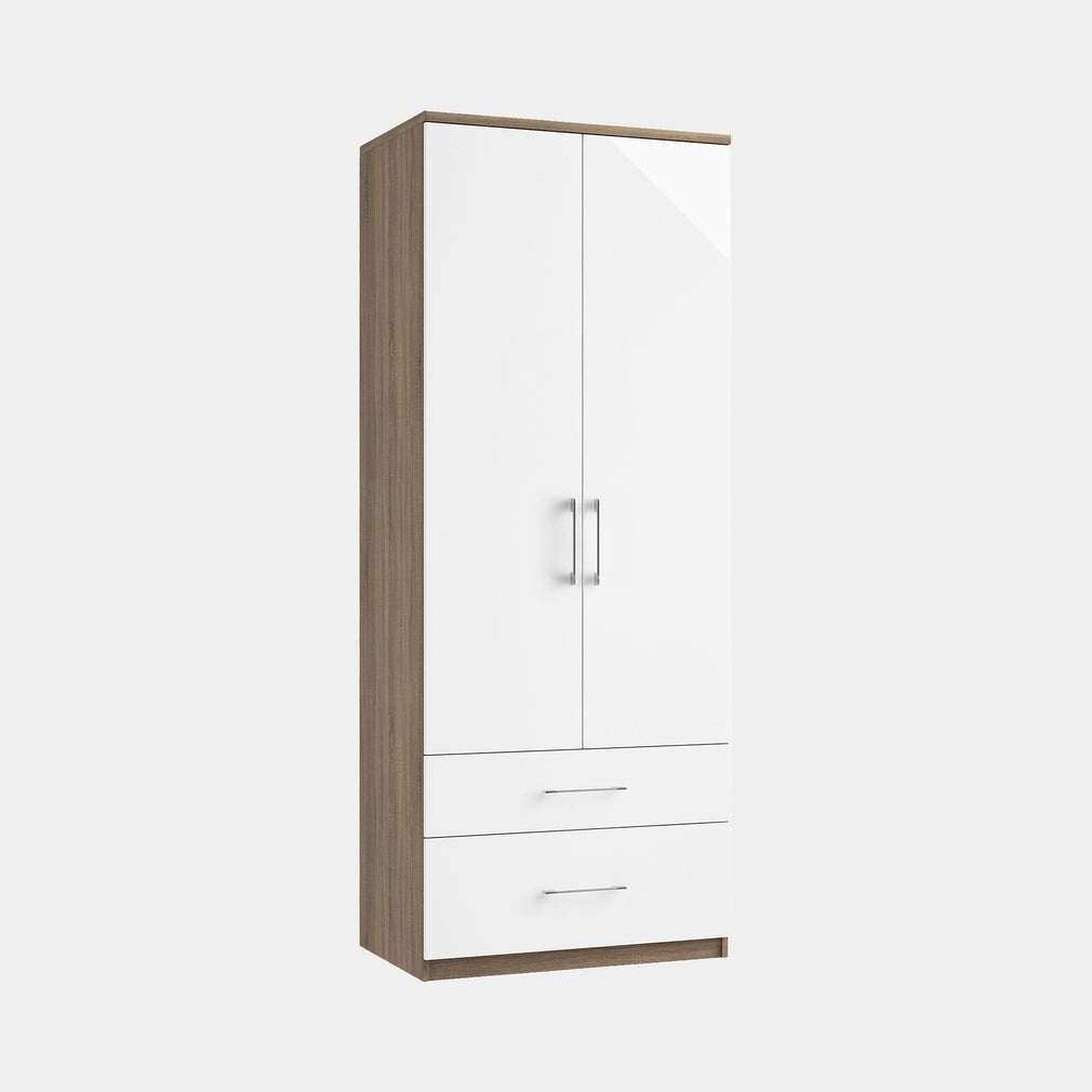 Strasbourg - Double 2 Drawer Wardrobe