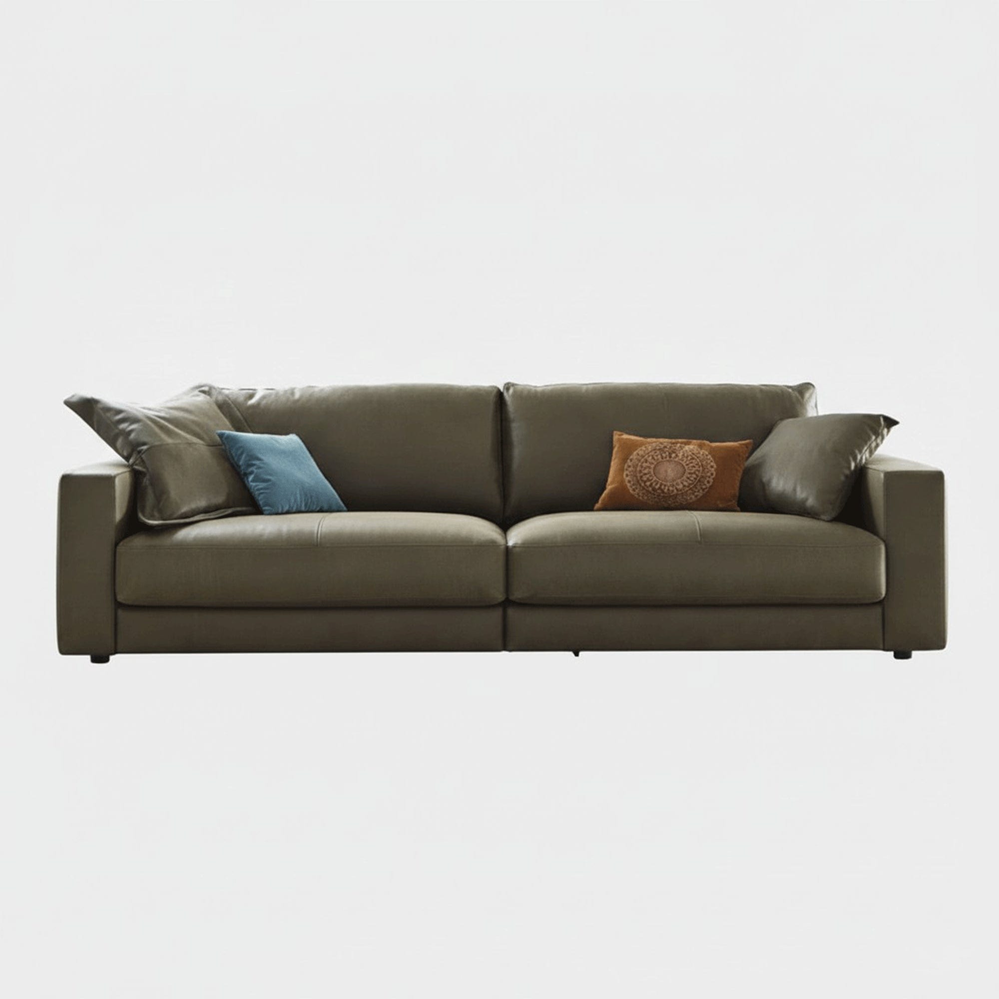 Large 3 Seat Sofa ST2 Depth In Leather Cat D