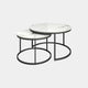 Venice Coffee Table Set White Ceramic