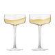 Wave - Gold Champagne Saucers