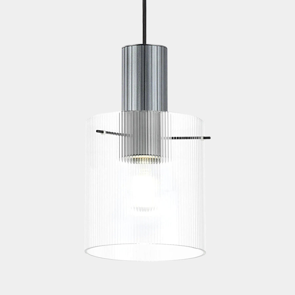 Rizzi Ribbed Clear Pendant