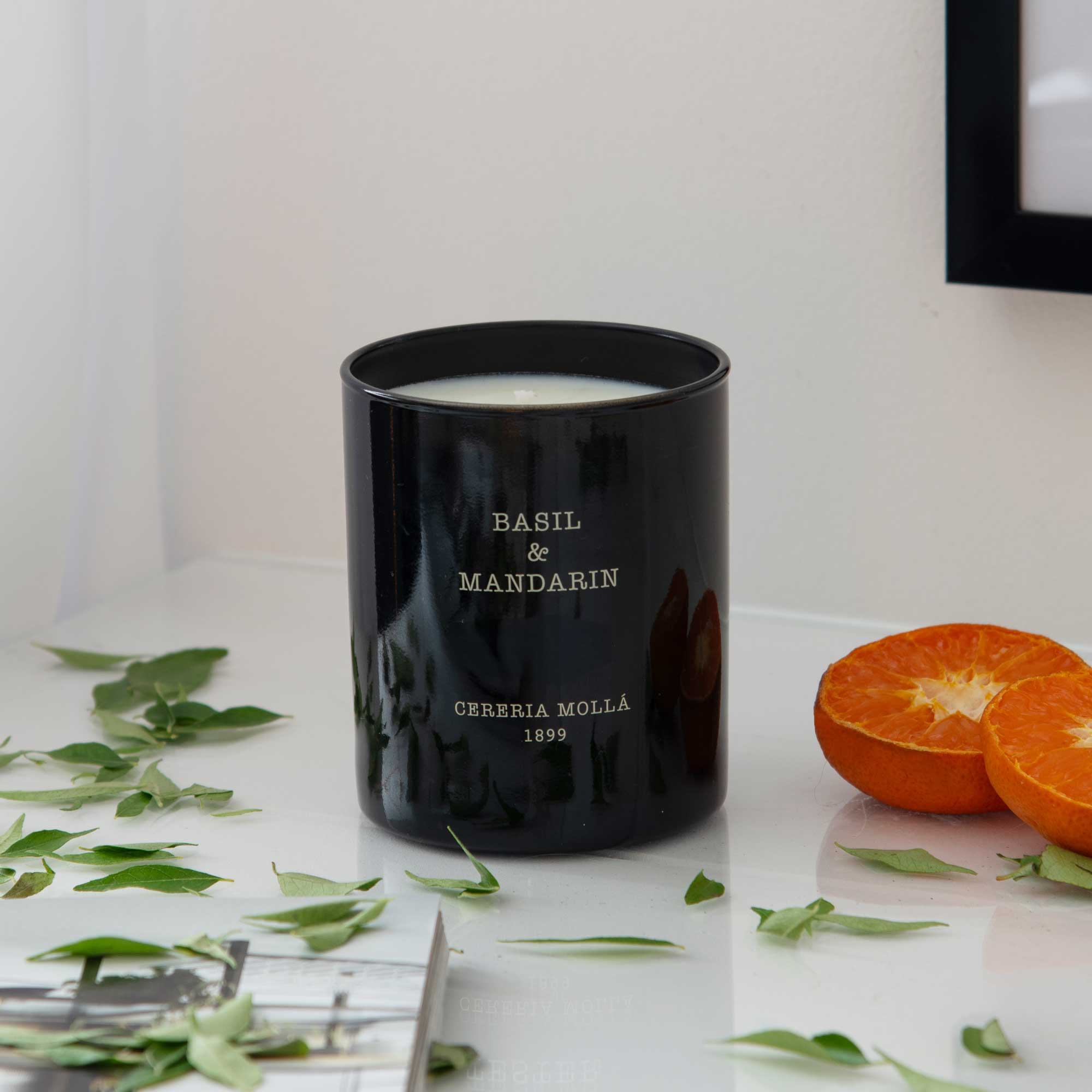 Cereria Molla Basil & Mandarin Candle 230g (DR)
