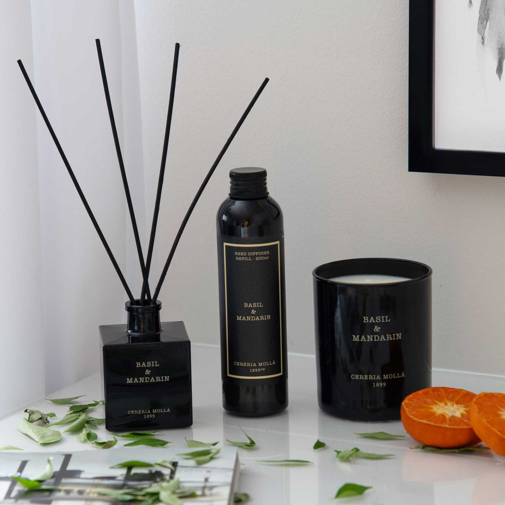 Cereria Molla Basil & Mandarin Reed Diffuser 100ml (DR)