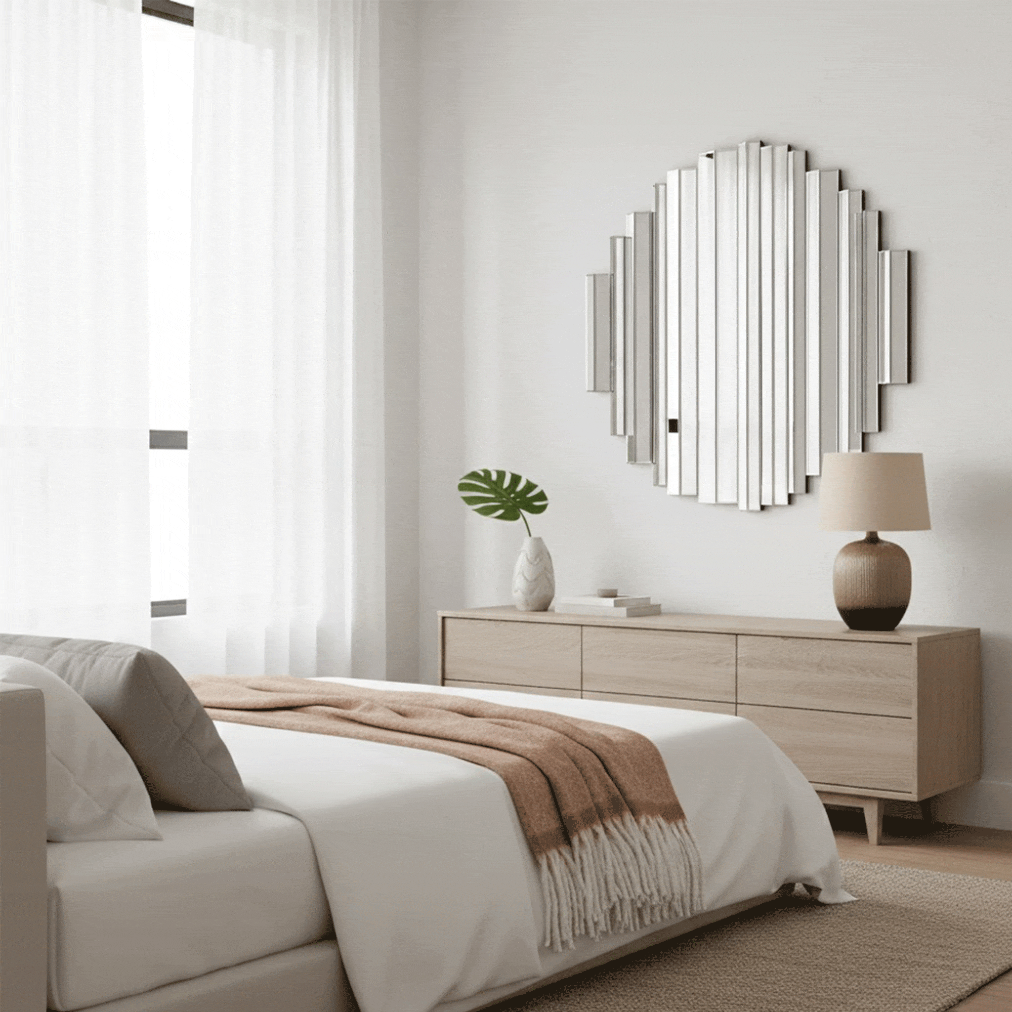 Crystalline Mirror Round 120cm(WG)