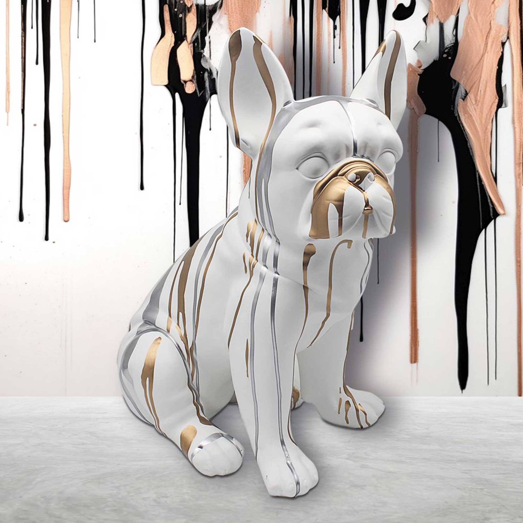 Drip Art - Frenchie Sculpture