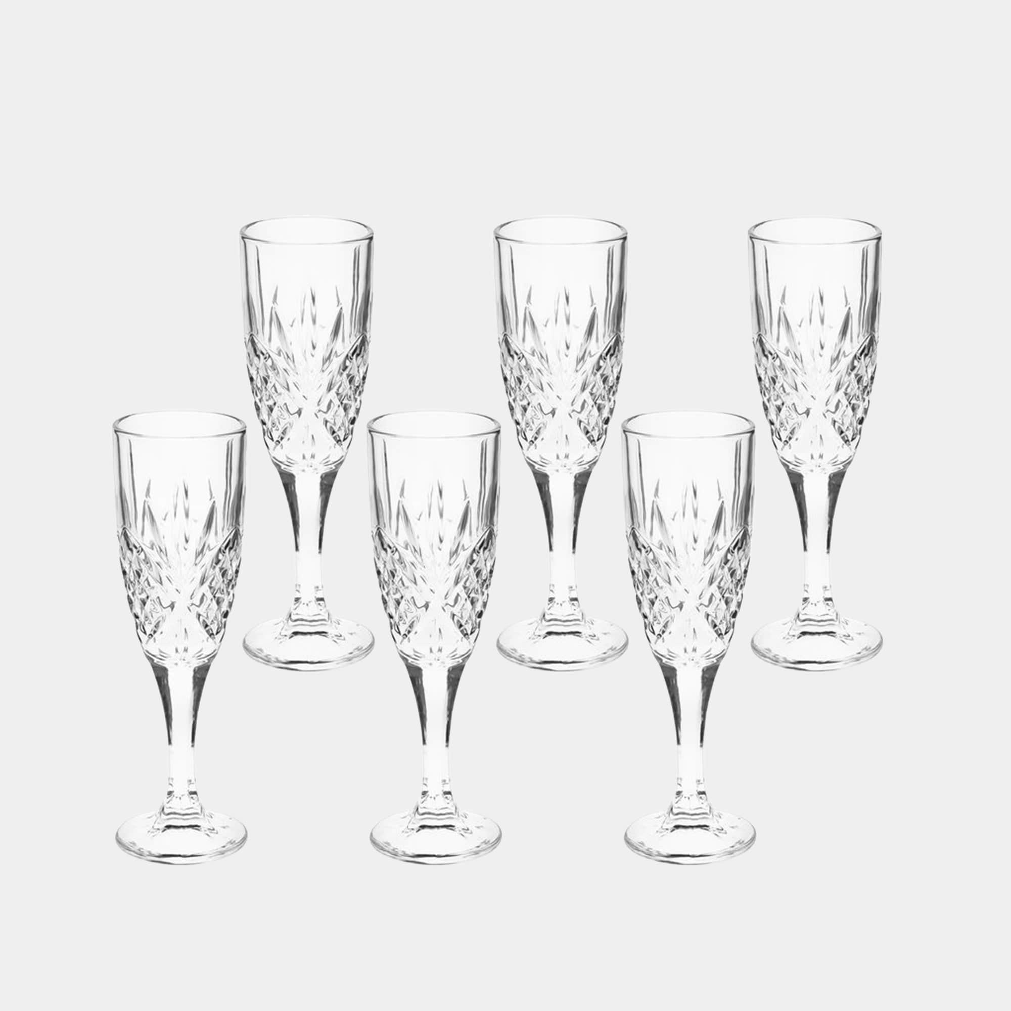 Tipperary Belvedere - Set of 6 Flute Glasses