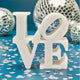 Letters - White Love Sculpture