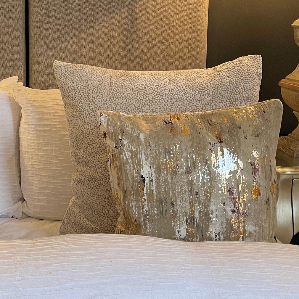 Rhapsody Gold Velvet Cushion 43x43cm
