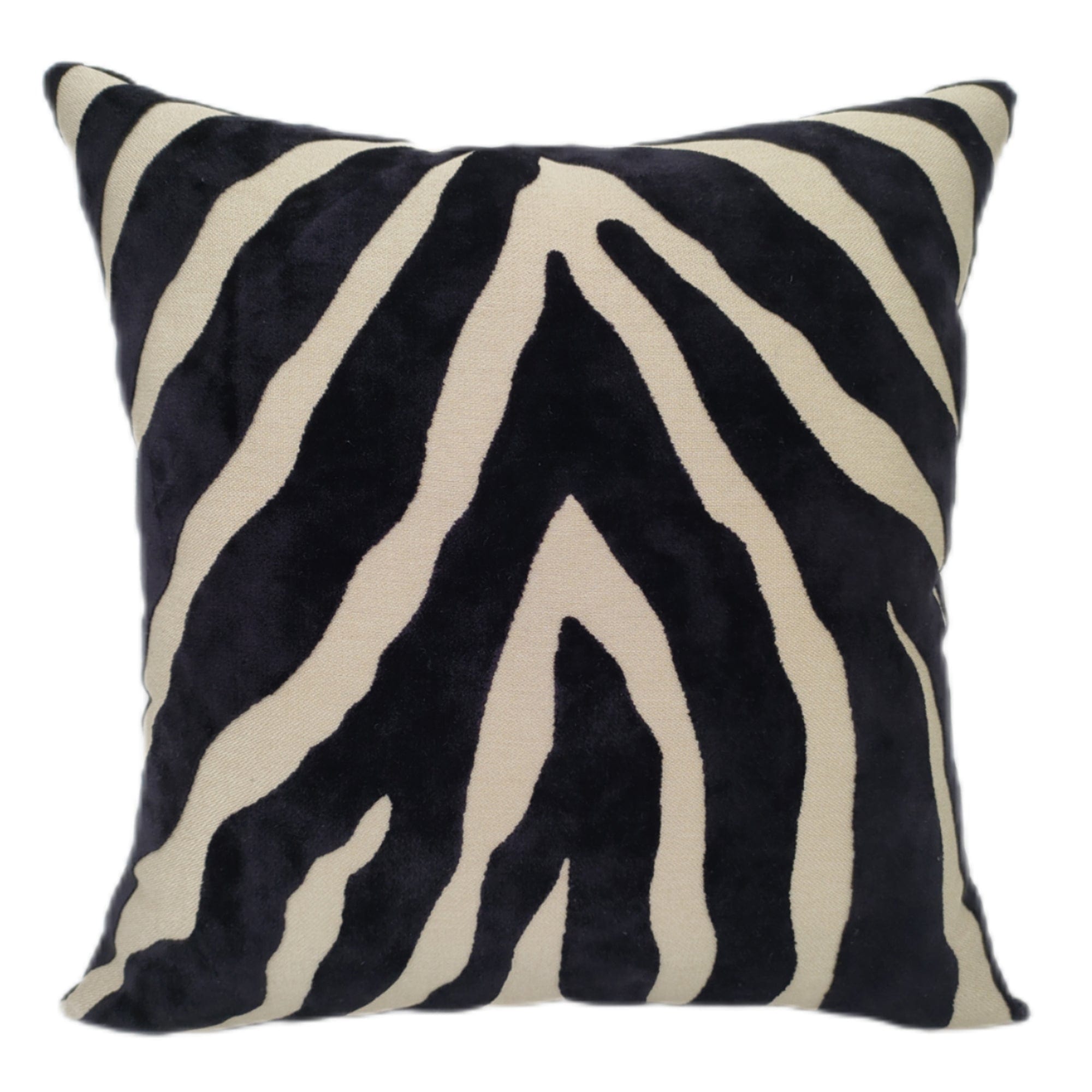 Black Zebra - Velvet Cushion