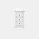 Aylesford - Small 3 Drawer Bedside With Solid Oak Top