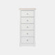 Aylesford - 5 Drawer Tall Wellington Chest With Solid Oak Top