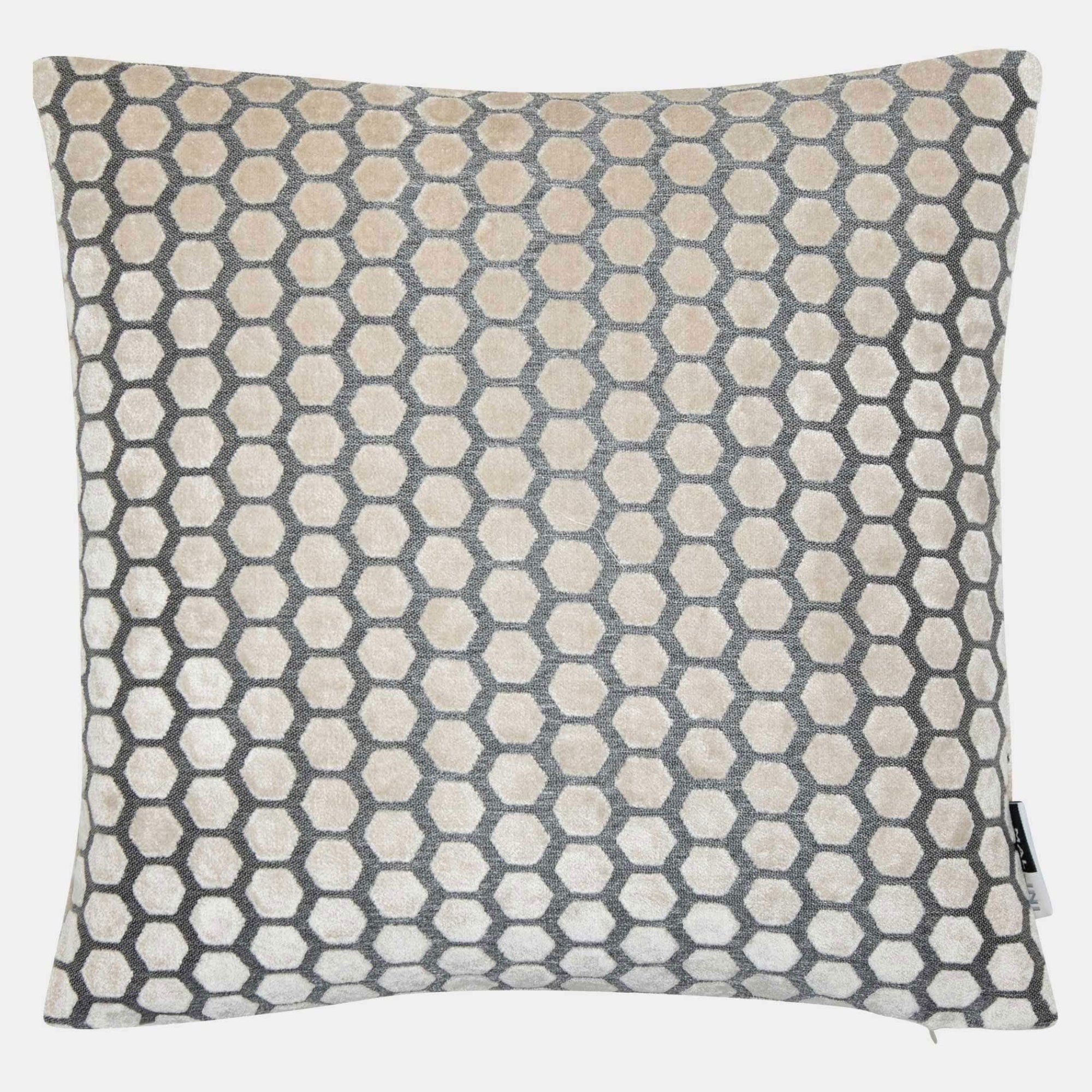 Jorvik - Cream Velvet Cushion 43x43cm | Lowest Price