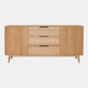 Colorado - 2 Door/3 Drawer Sideboard In Wild Oak