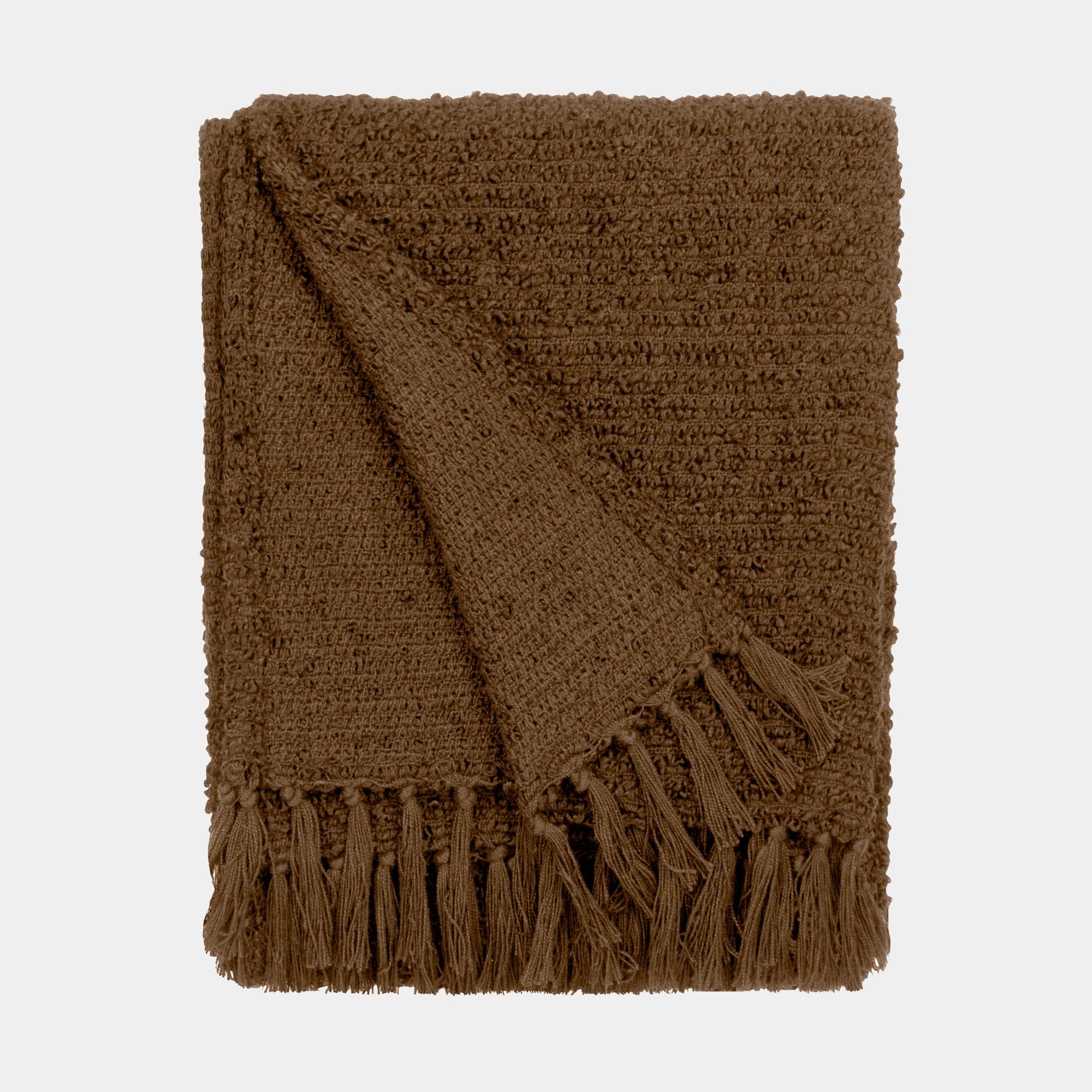 Karumba - Cocoa Textured Boucle Throw 130x170cm