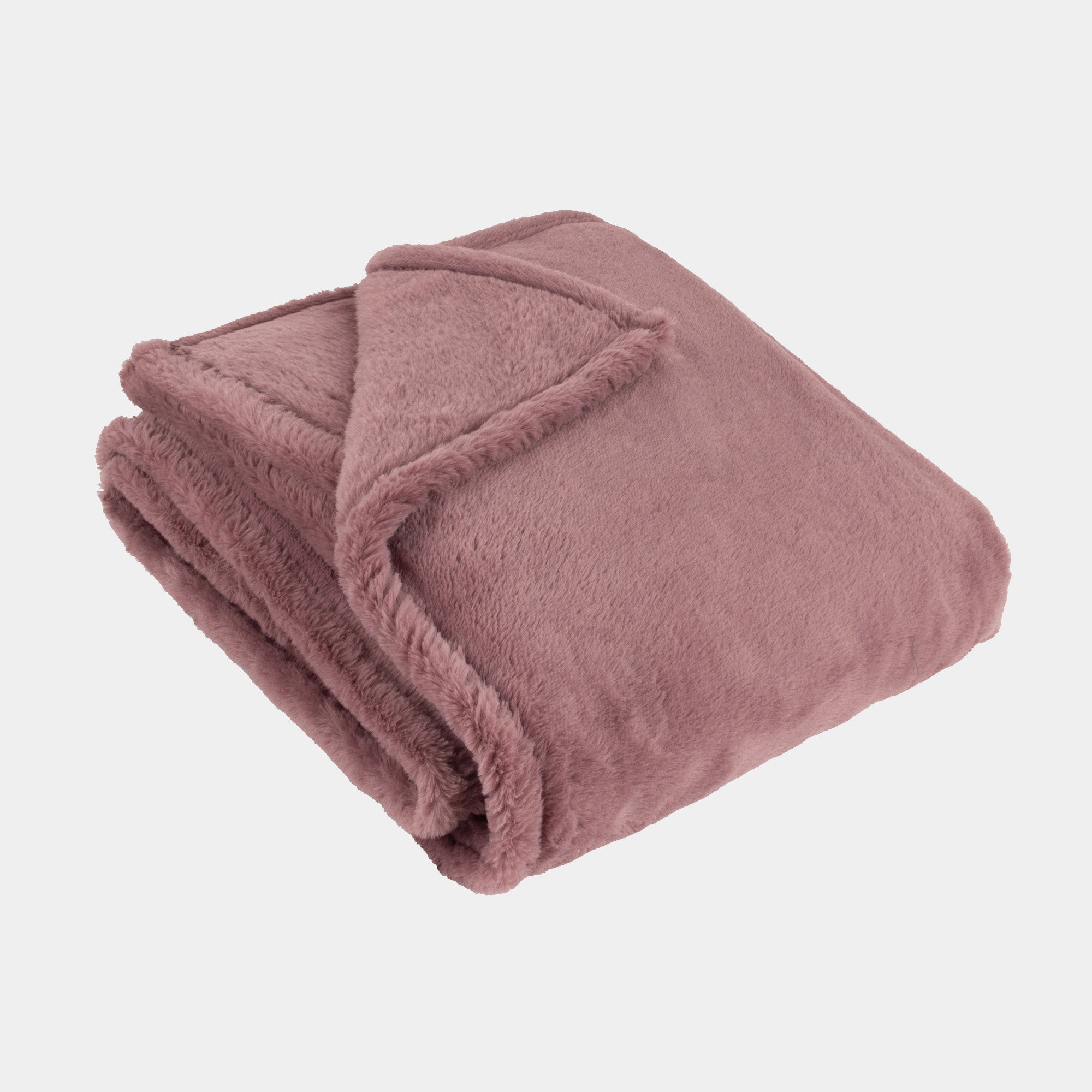 Banbury - Mulberry Faux Fur Throw 150x200cm