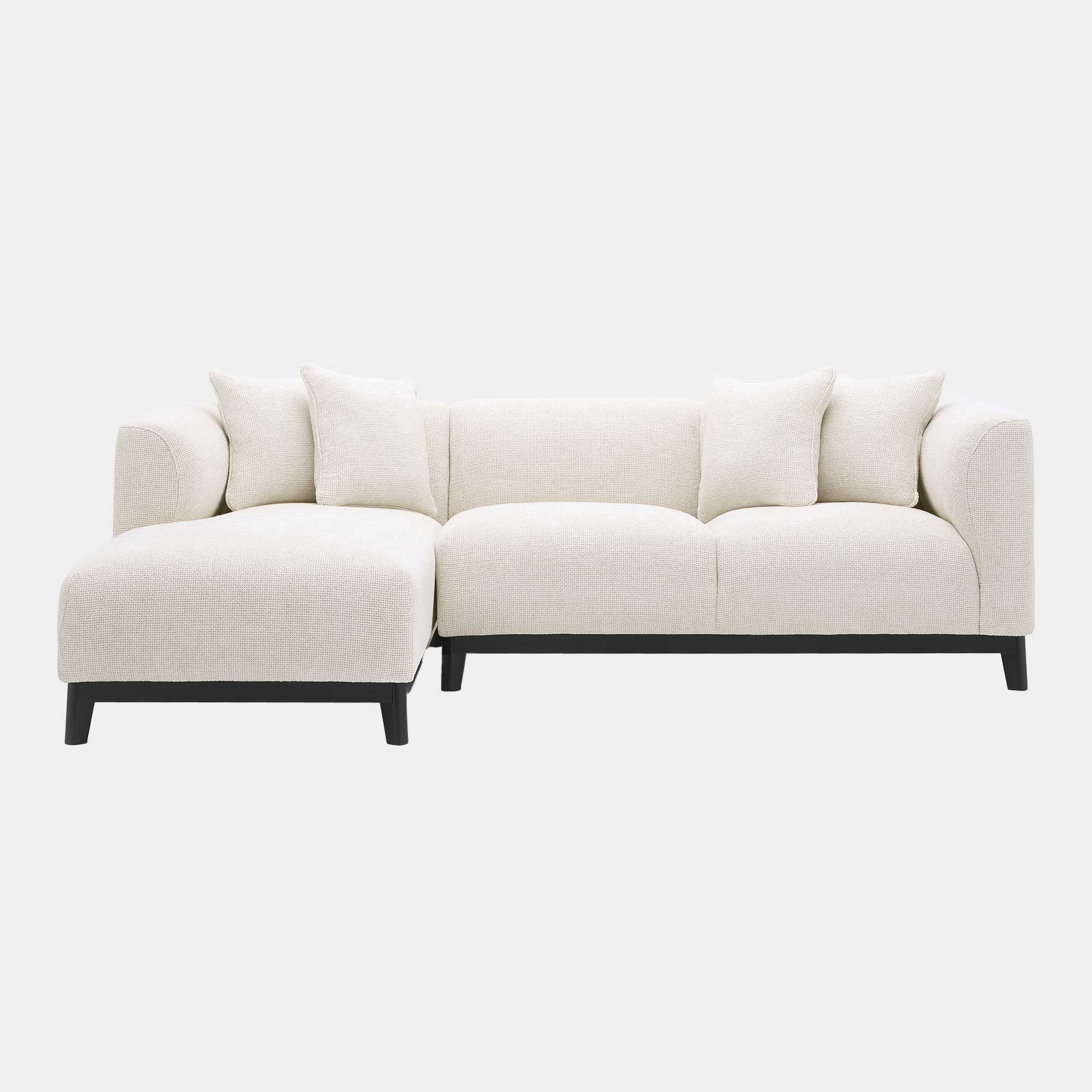 Eichholtz Corso - LHF Chaise Lounge Sofa In Fabric Lyssa Off-White
