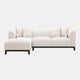 Eichholtz Corso - LHF Chaise Lounge Sofa In Fabric Lyssa Off-White