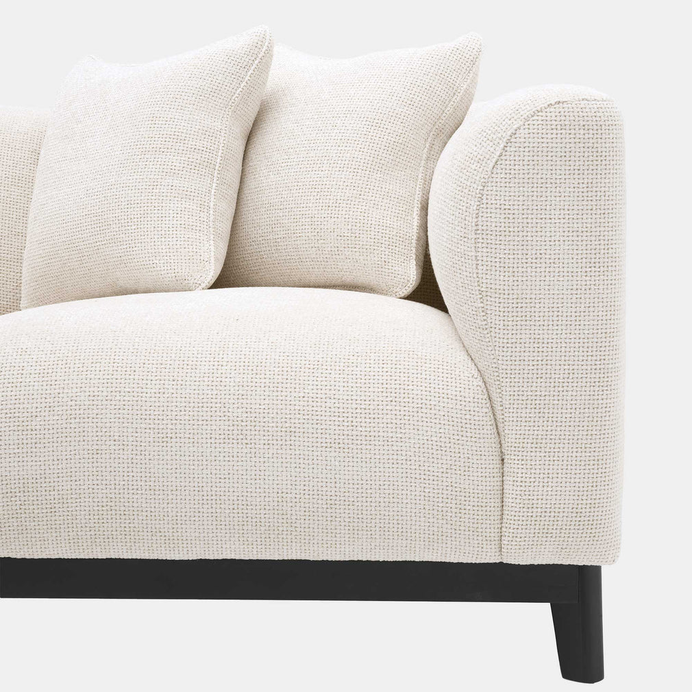 Eichholtz Corso - LHF Chaise Lounge Sofa In Fabric Lyssa Off-White