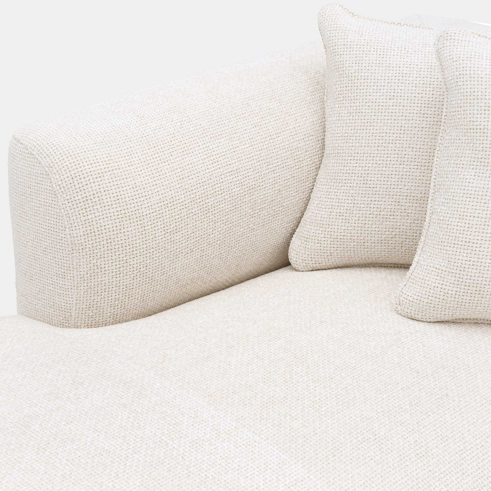 Eichholtz Corso - LHF Chaise Lounge Sofa In Fabric Lyssa Off-White